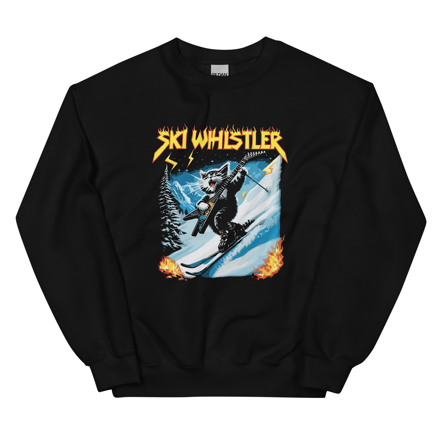 Rockstar Cat Ski Whistler Crewneck