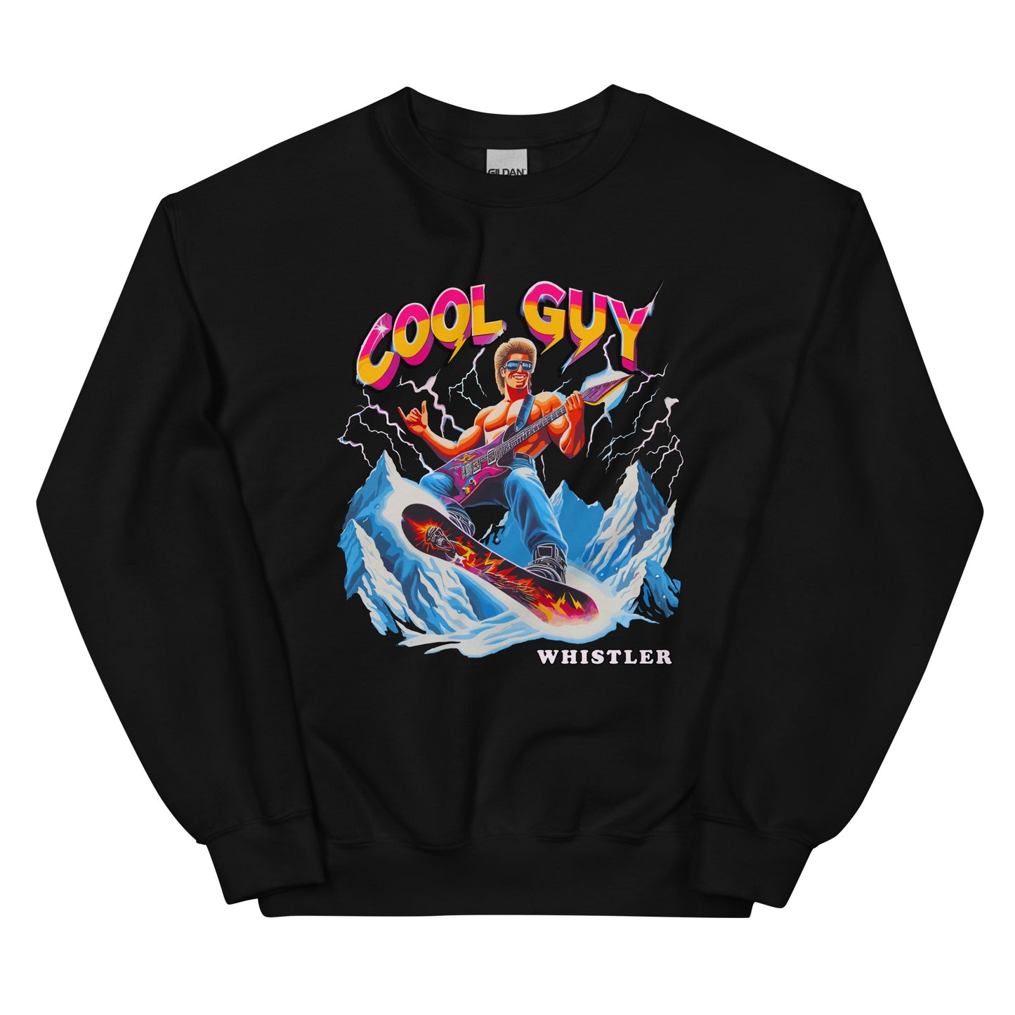 Cool Guy Whistler Crewneck Sweatshirt printed by Whistler Shirts