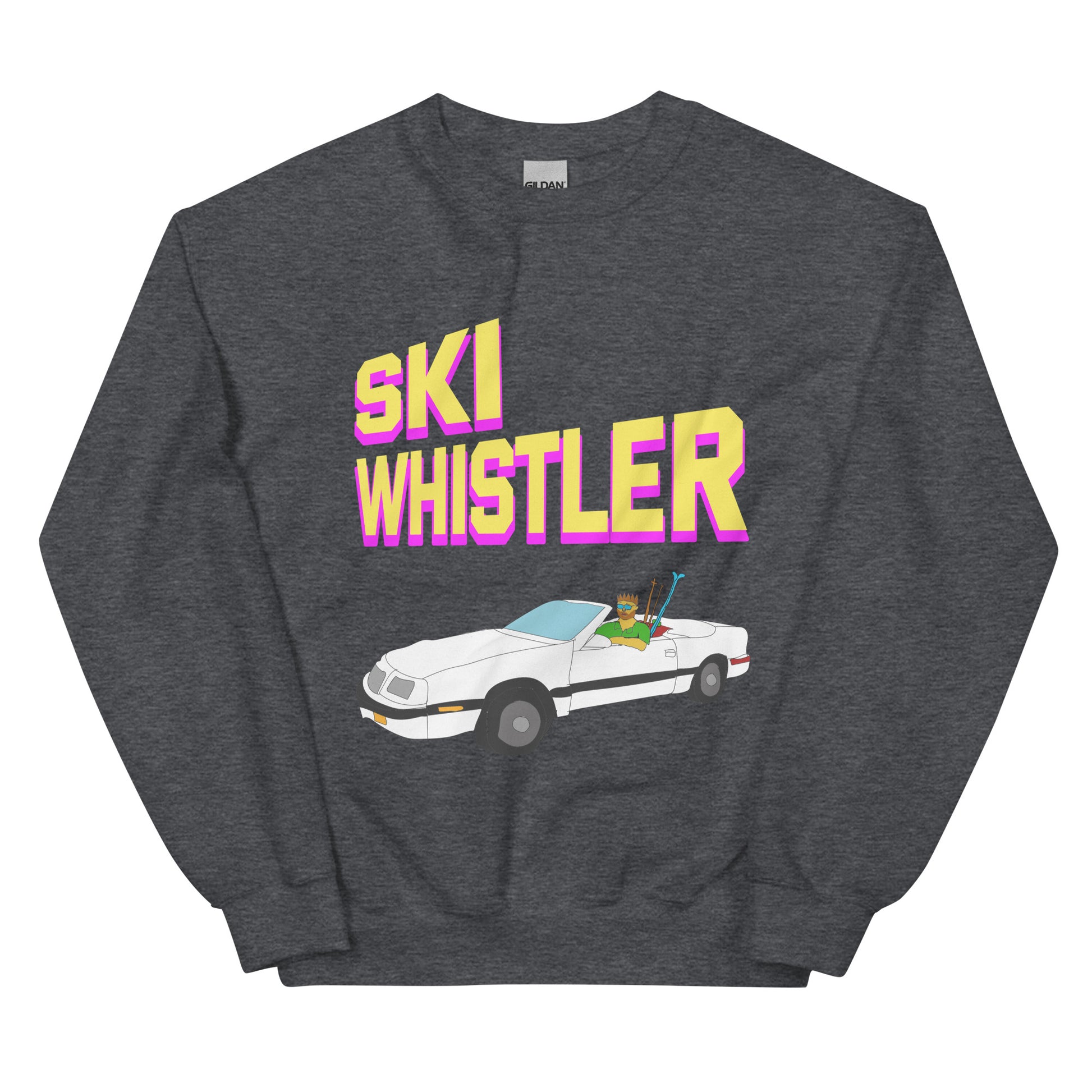 Ski Whistler convertible printed Crewneck