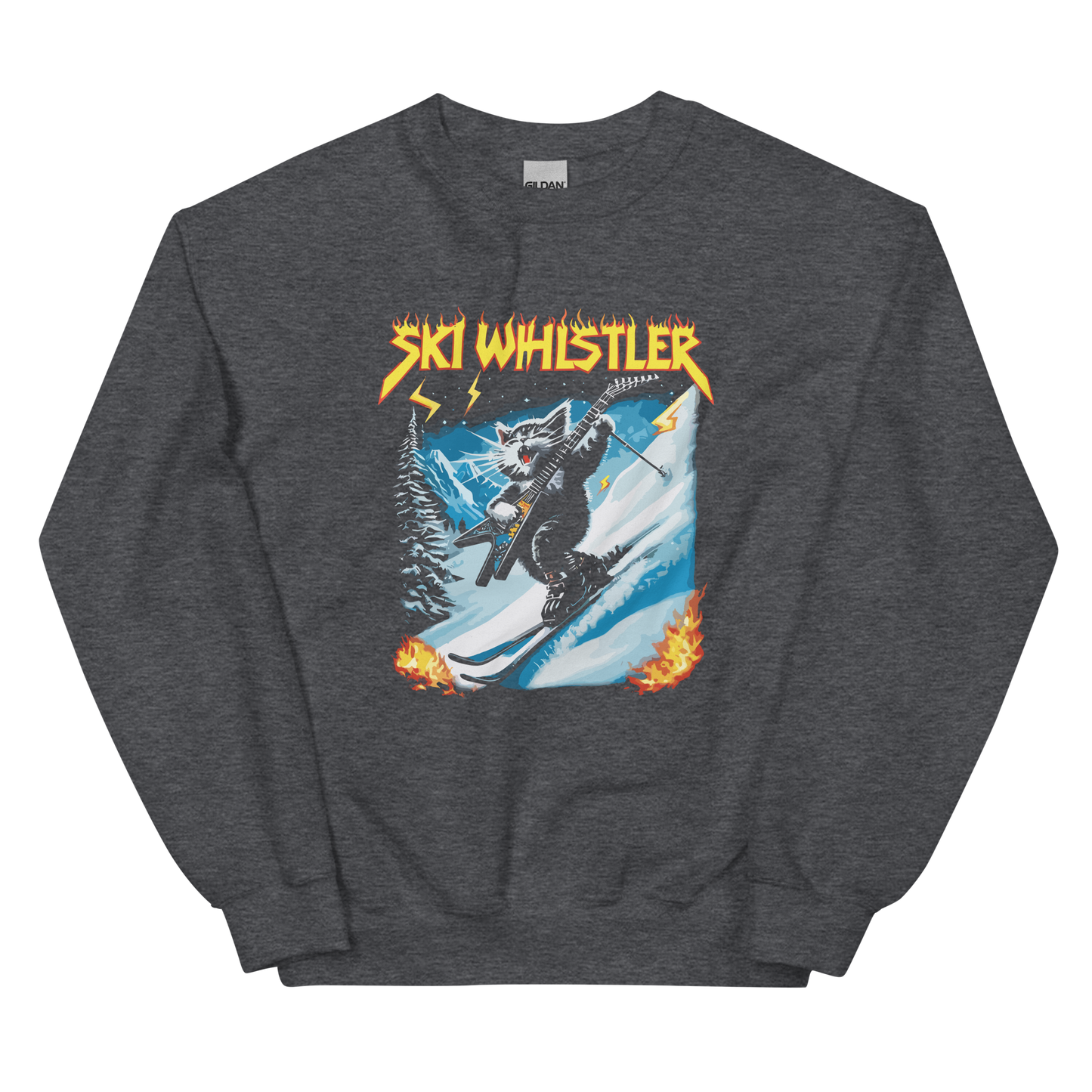 Rockstar Cat Ski Whistler Crewneck