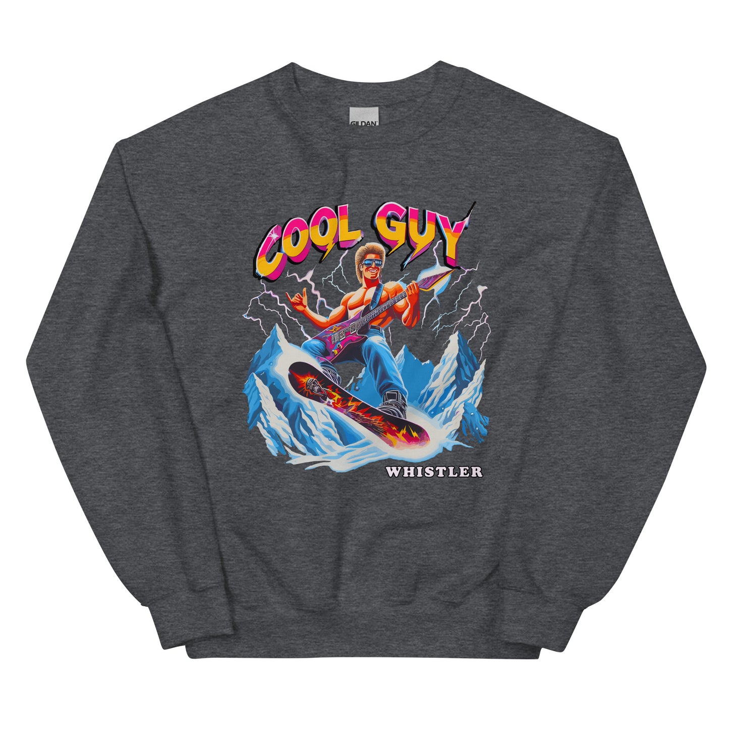 Cool Guy Whistler Crewneck Sweatshirt printed by Whistler Shirts