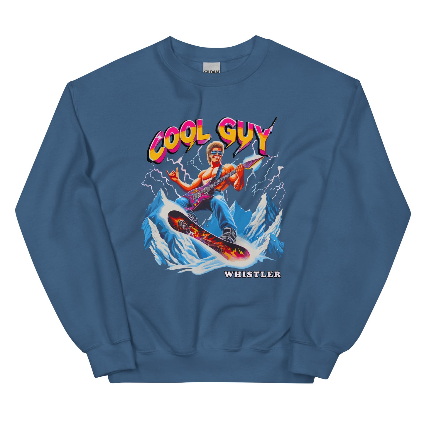 Cool Guy Whistler Crewneck Sweatshirt printed by Whistler Shirts