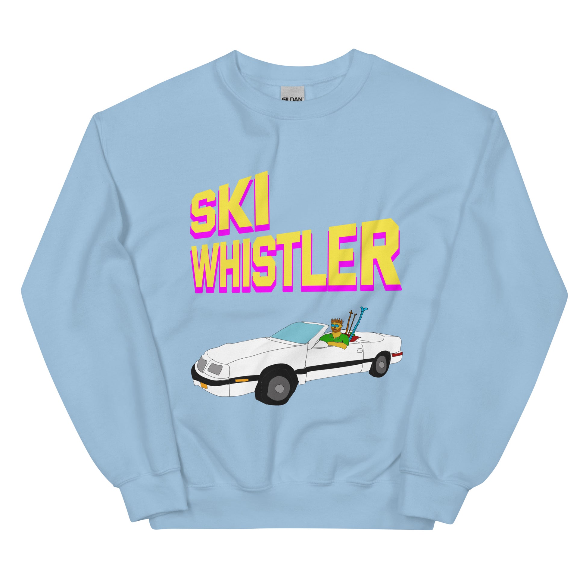 Ski Whistler convertible printed Crewneck