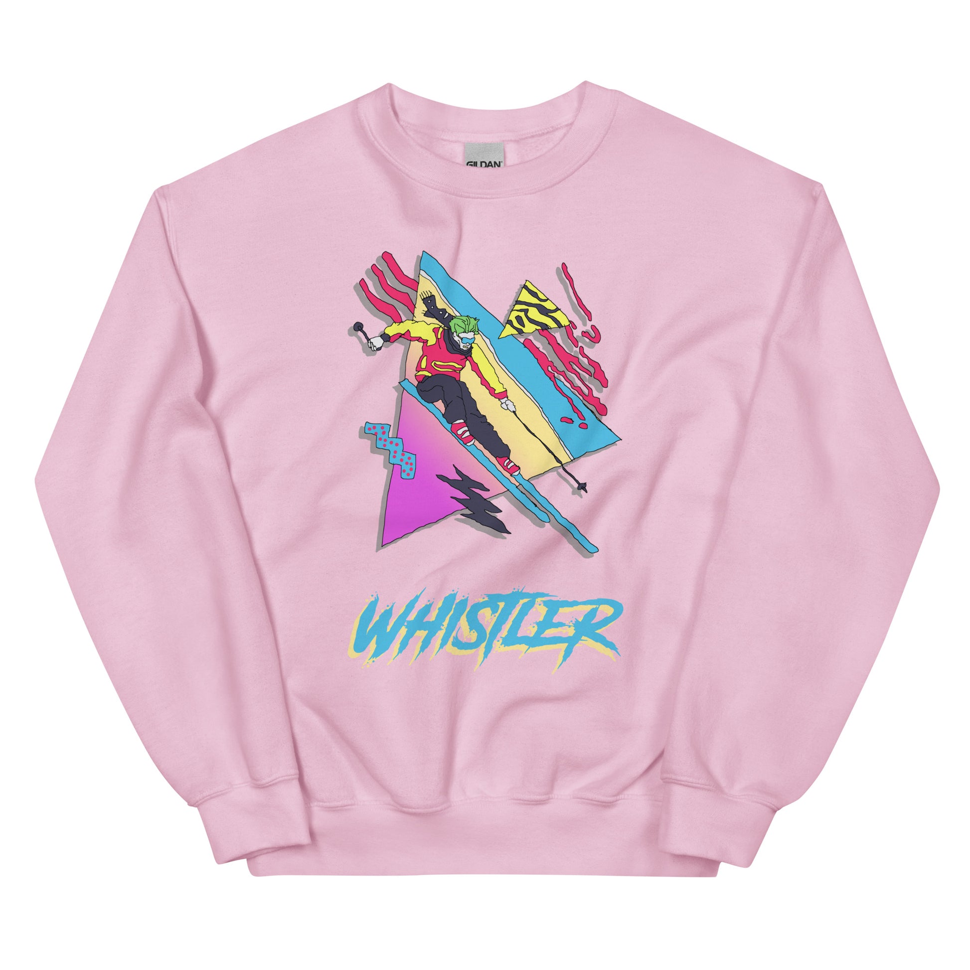 Whistler retro skiing printed crewneck