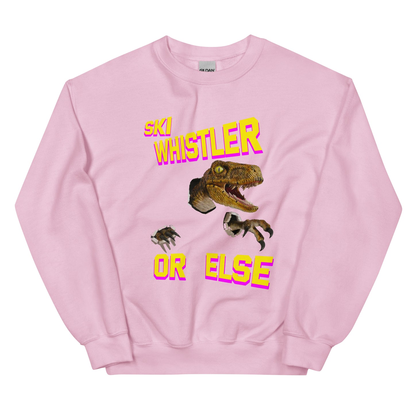 Ski whistler or else t-rex printed crewneck