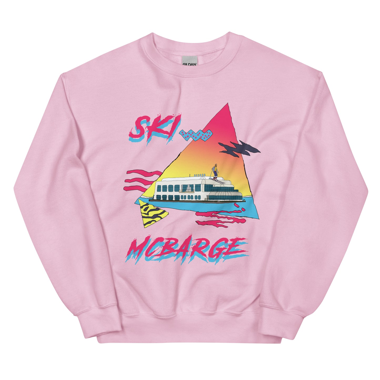 Ski Mcbarge retro printied Whistler crewneck