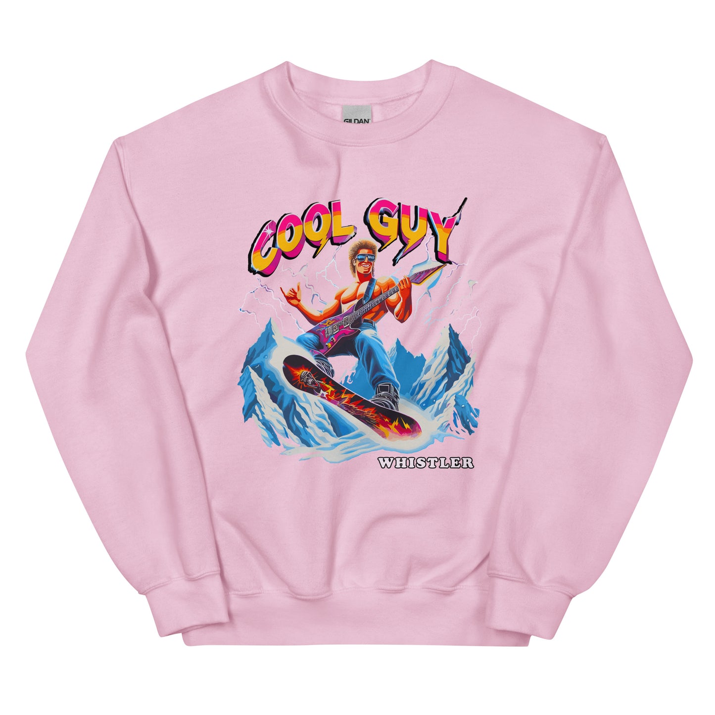 Cool Guy Whistler Crewneck Sweatshirt printed by Whistler Shirts