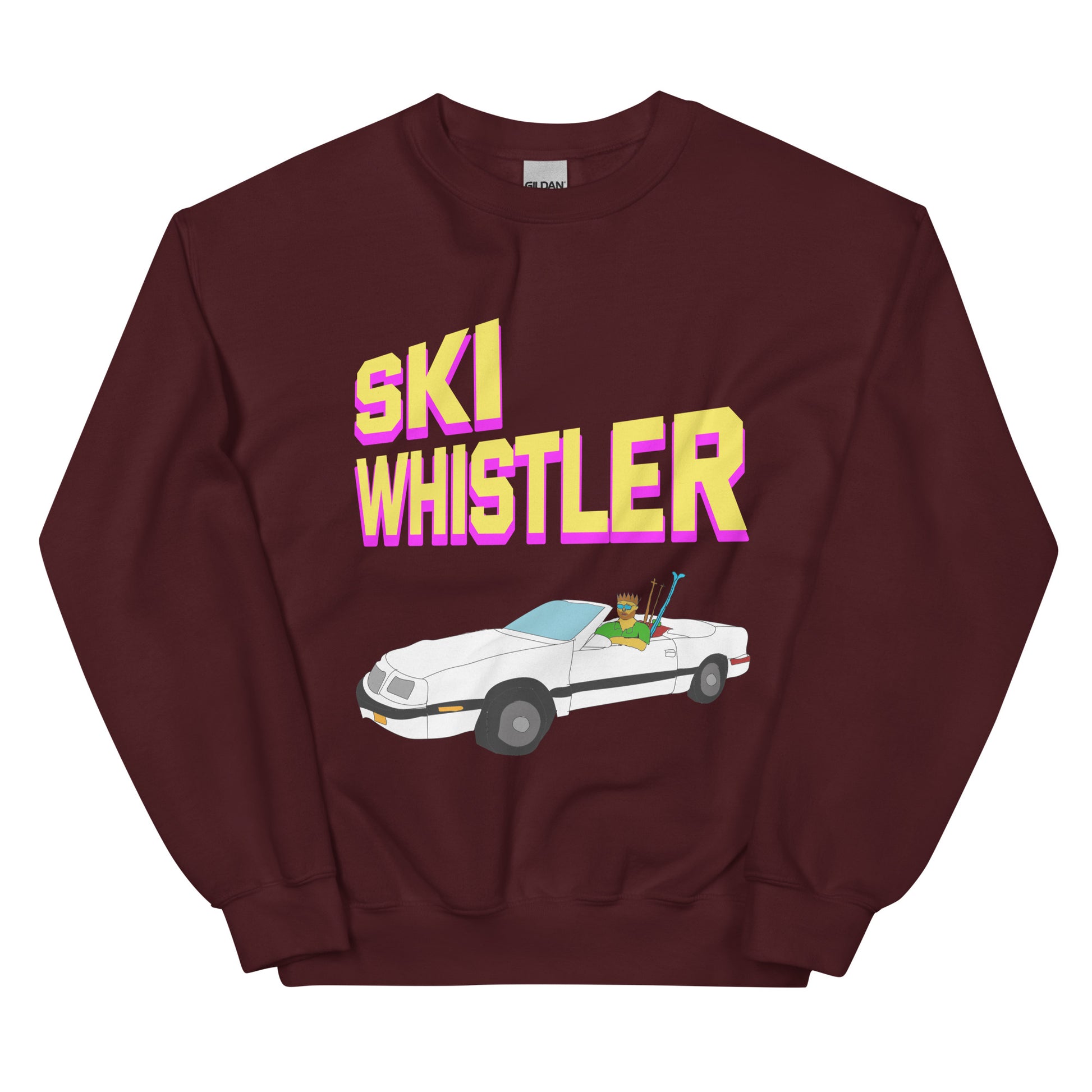 Ski Whistler convertible printed Crewneck