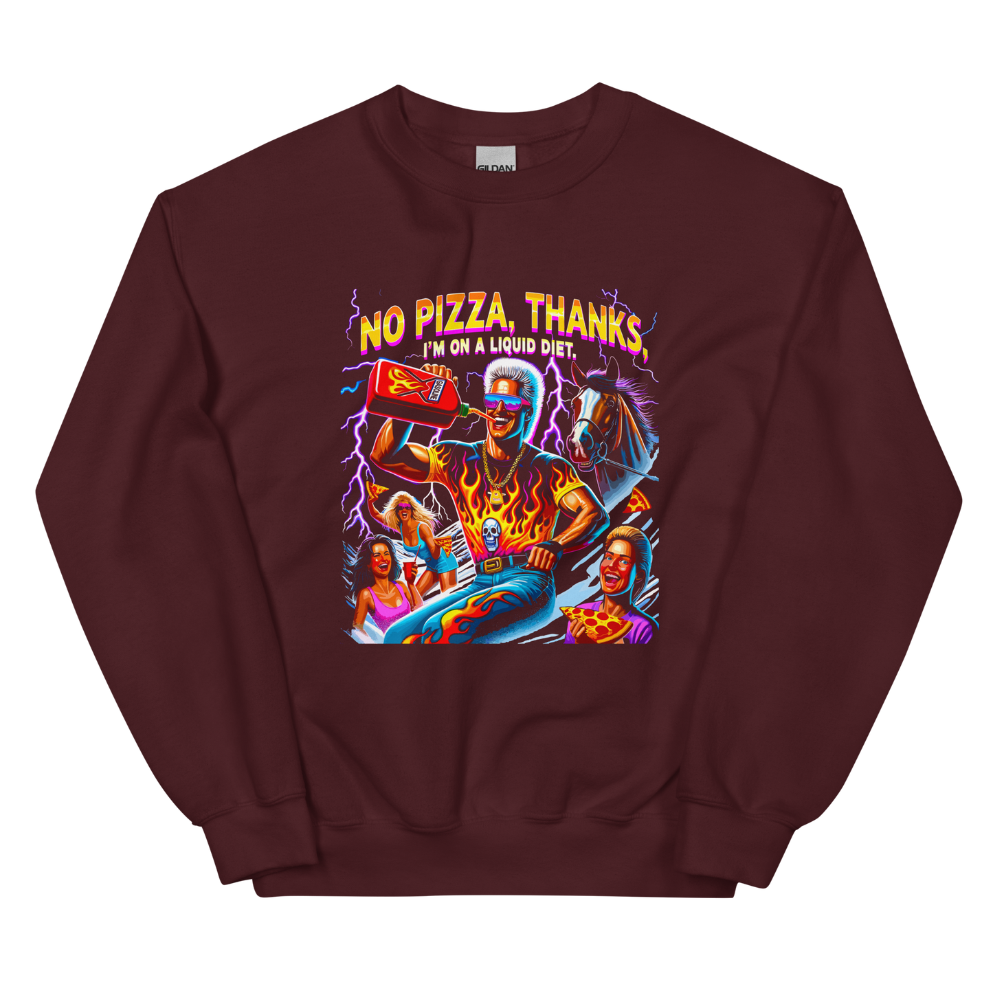No Pizza Thanks Crewneck