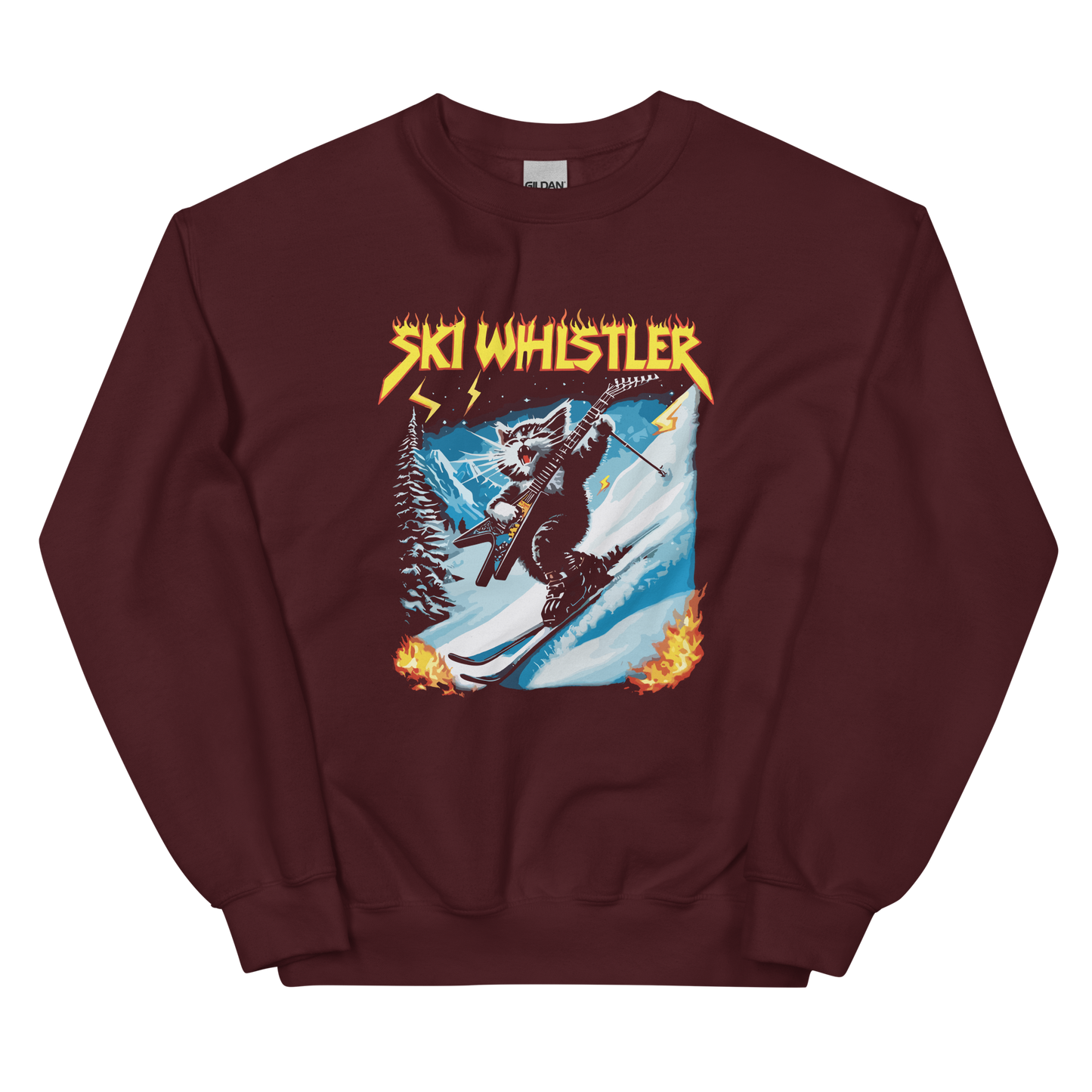 Rockstar Cat Ski Whistler Crewneck