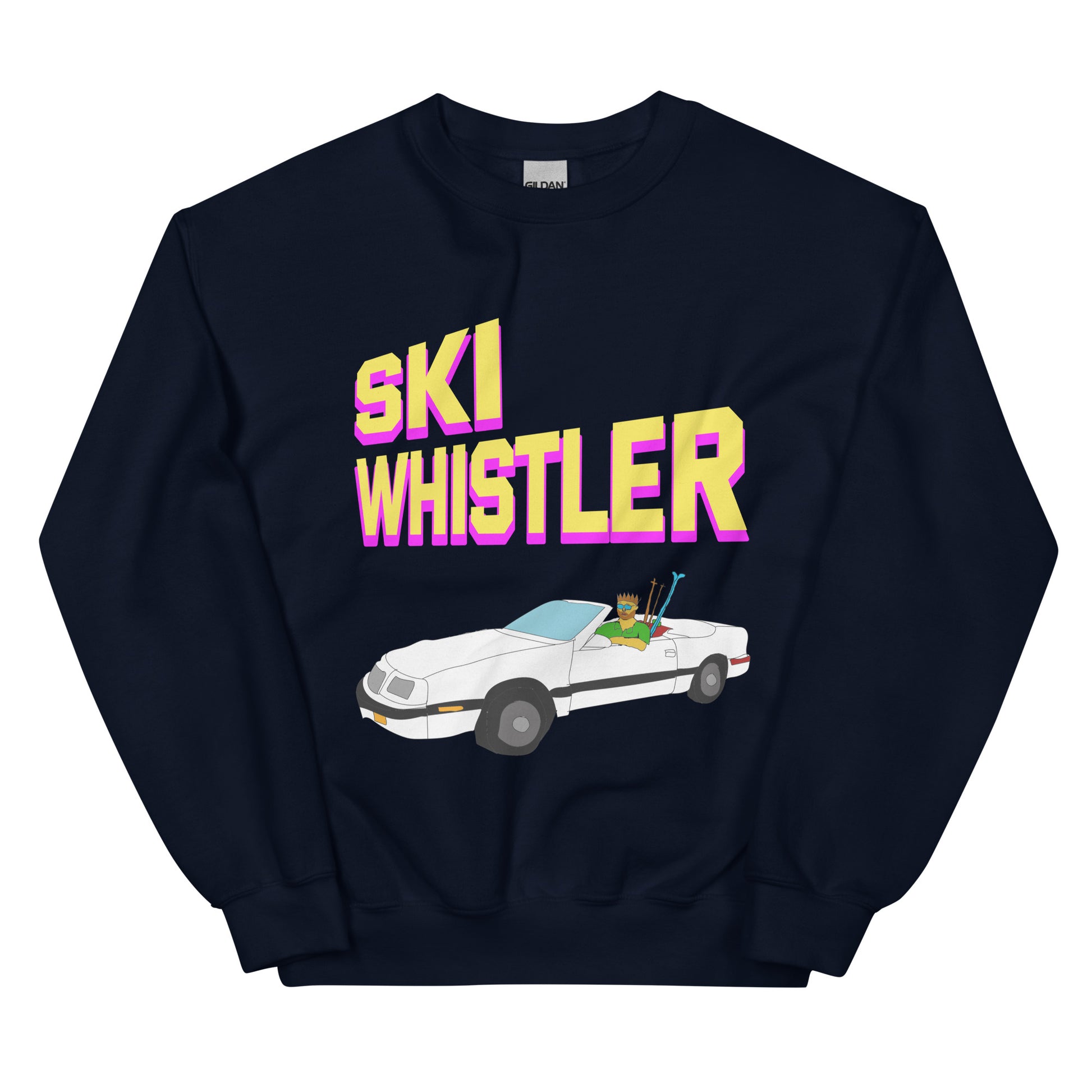 Ski Whistler convertible printed Crewneck
