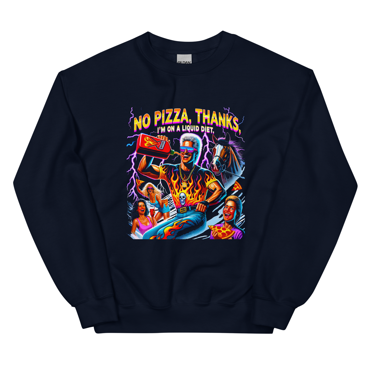 No Pizza Thanks Crewneck