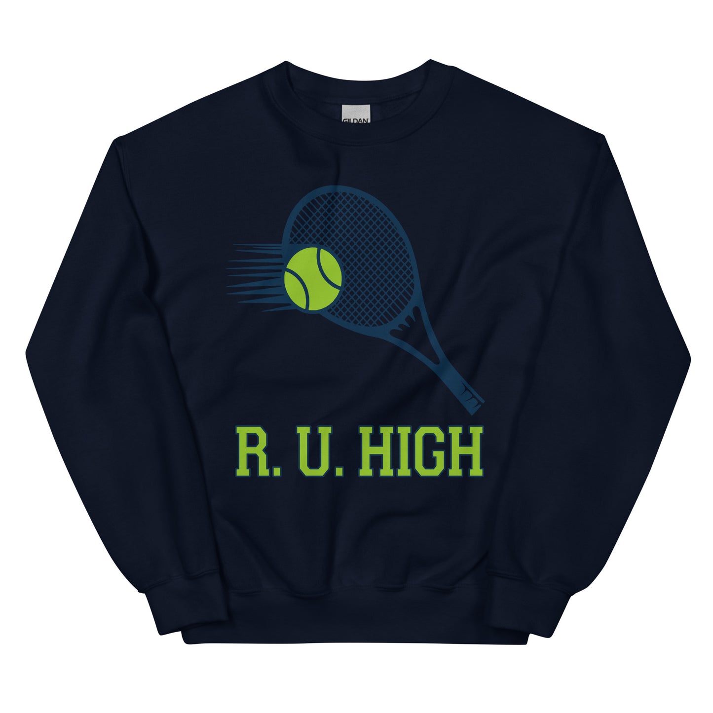 R U HIgh Tennis Crewneck Sweatshirt printed by Whistler Shirts