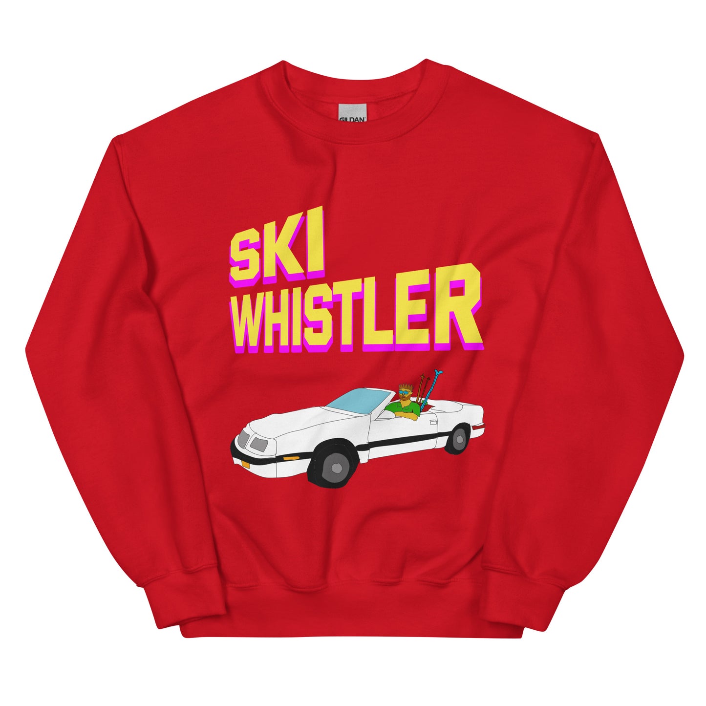 Ski Whistler convertible printed Crewneck
