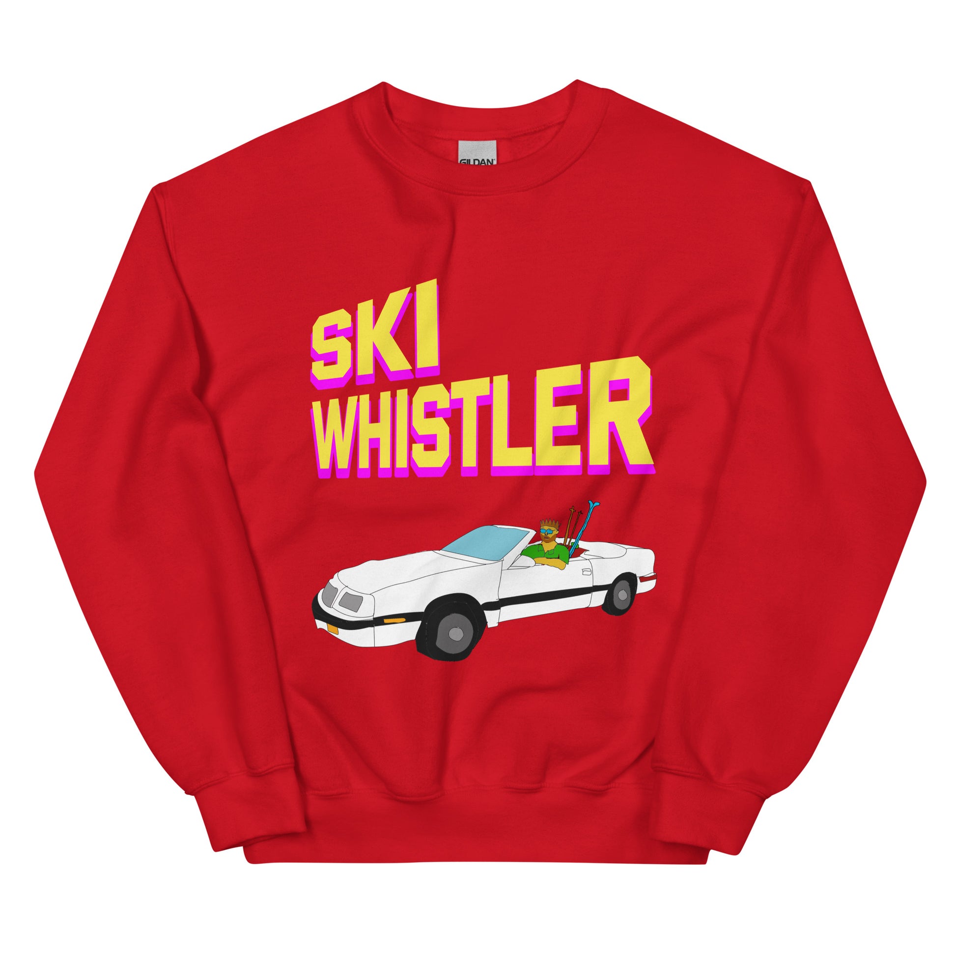 Ski Whistler convertible printed Crewneck