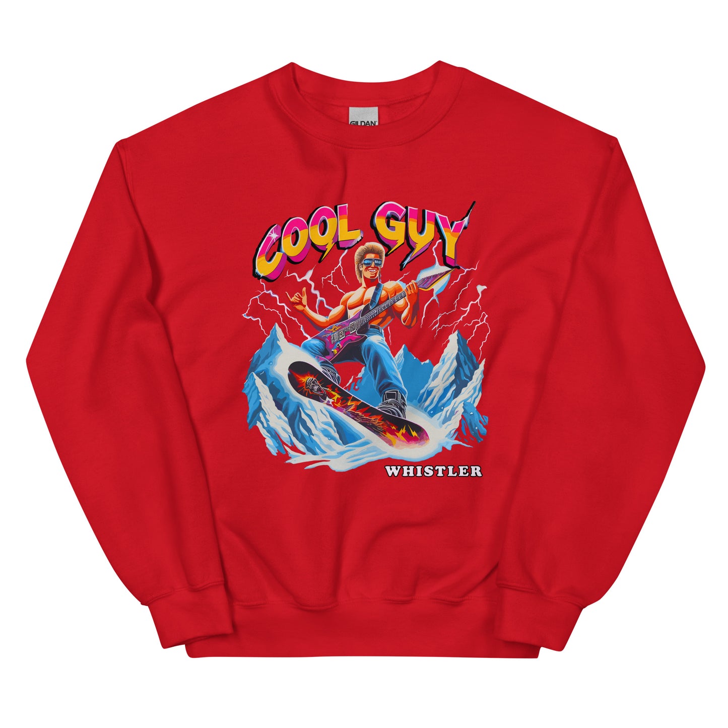 Cool Guy Whistler Crewneck Sweatshirt printed by Whistler Shirts