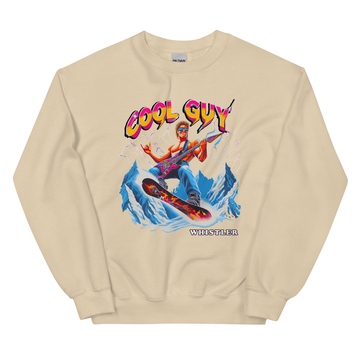 Cool Guy Whistler Crewneck Sweatshirt printed by Whistler Shirts
