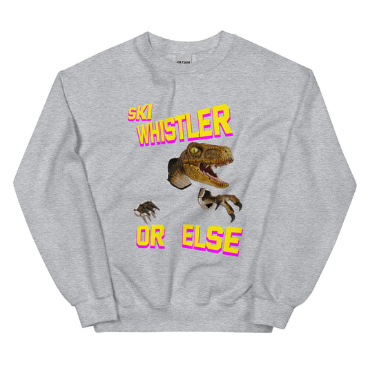 Ski whistler or else t-rex printed crewneck