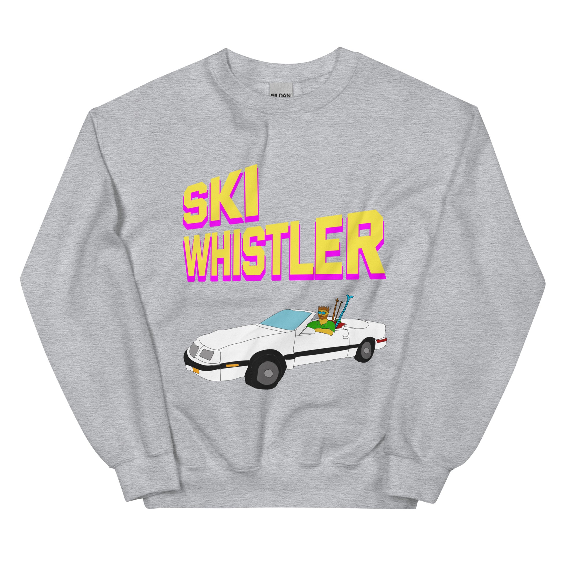 Ski Whistler convertible printed Crewneck