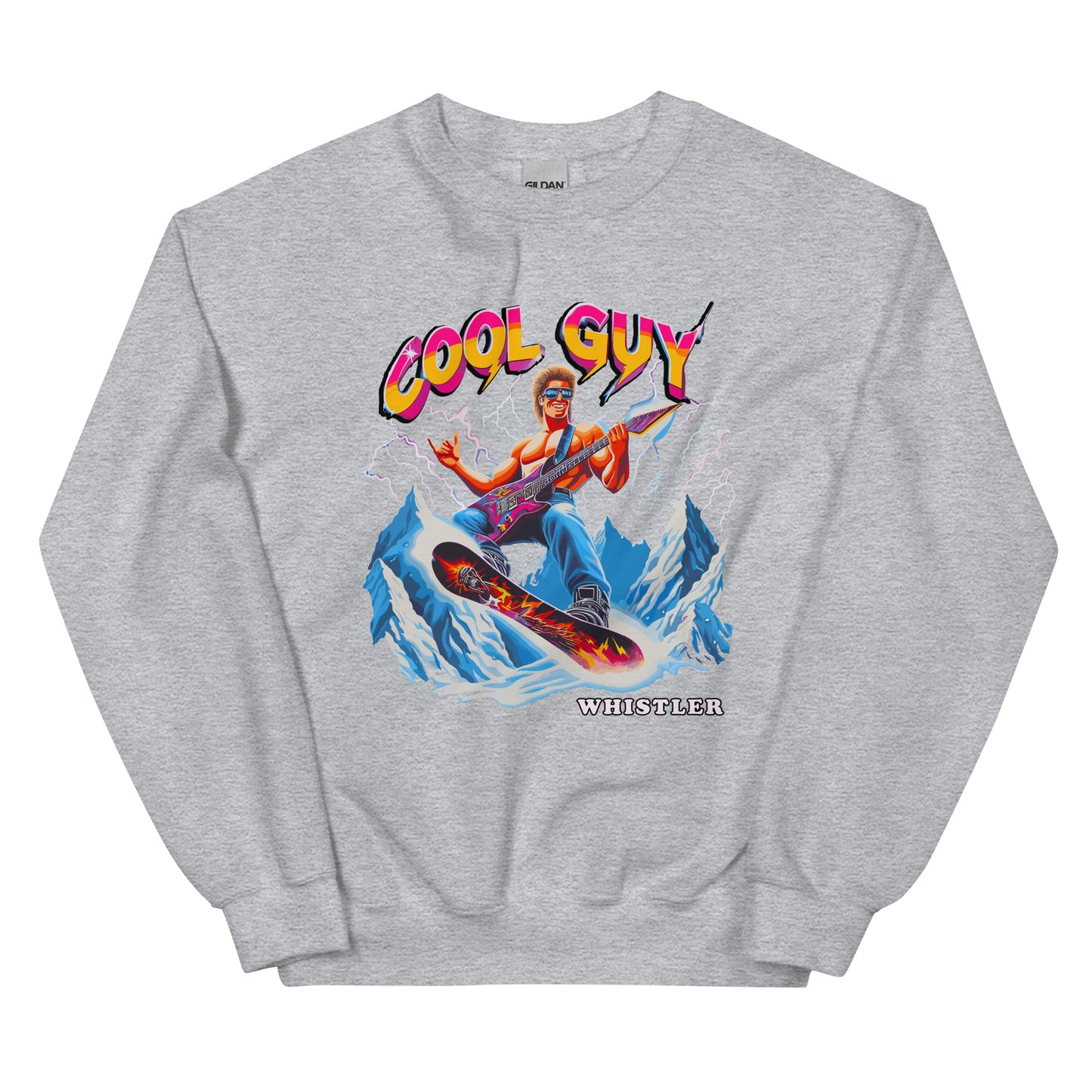 Cool Guy Whistler Crewneck Sweatshirt printed by Whistler Shirts