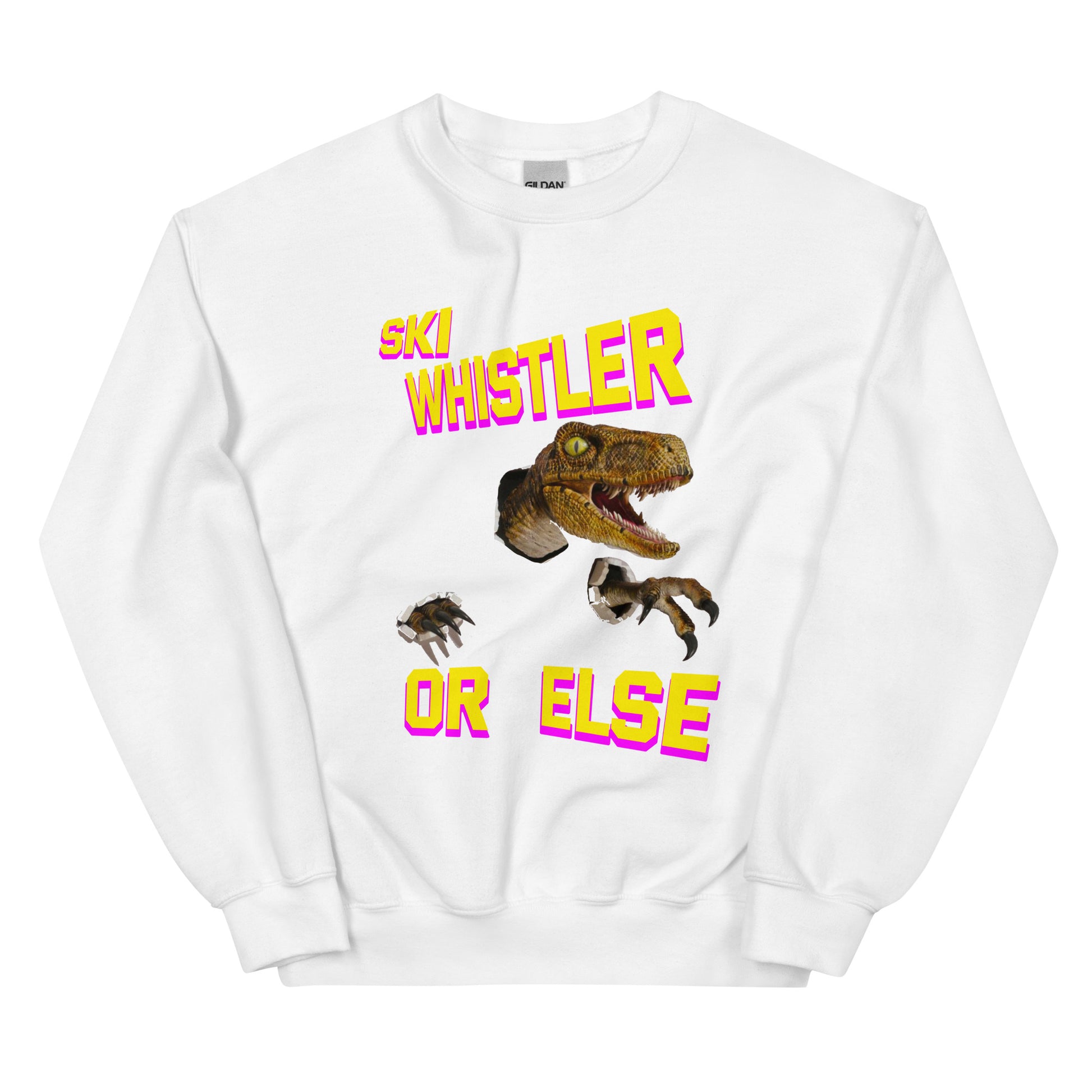 Ski whistler or else t-rex printed crewneck