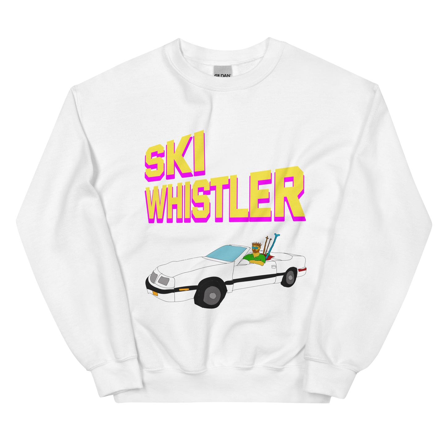 Ski Whistler convertible printed Crewneck