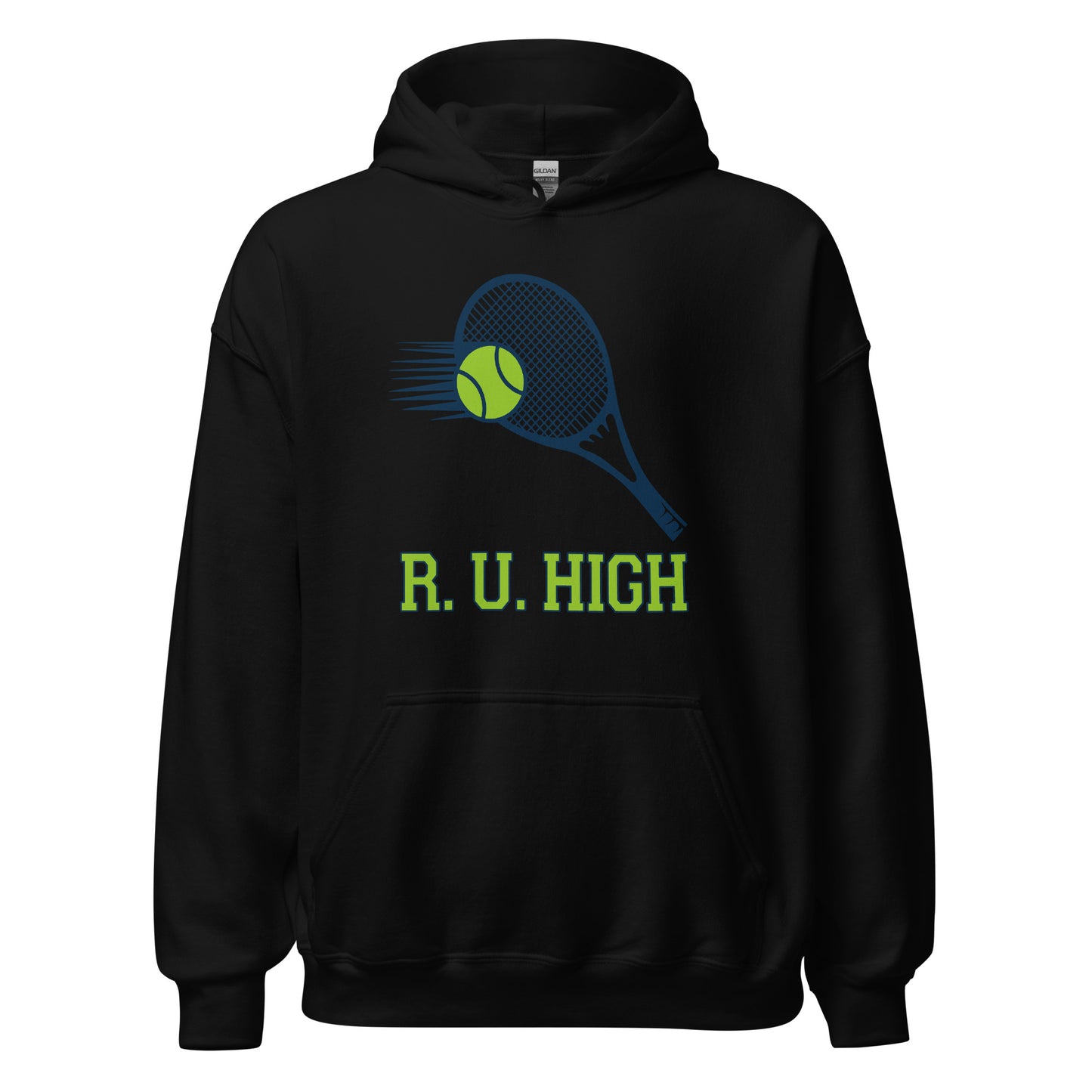 R. U. High Tennis Hoodie printed by Whistler Shirts