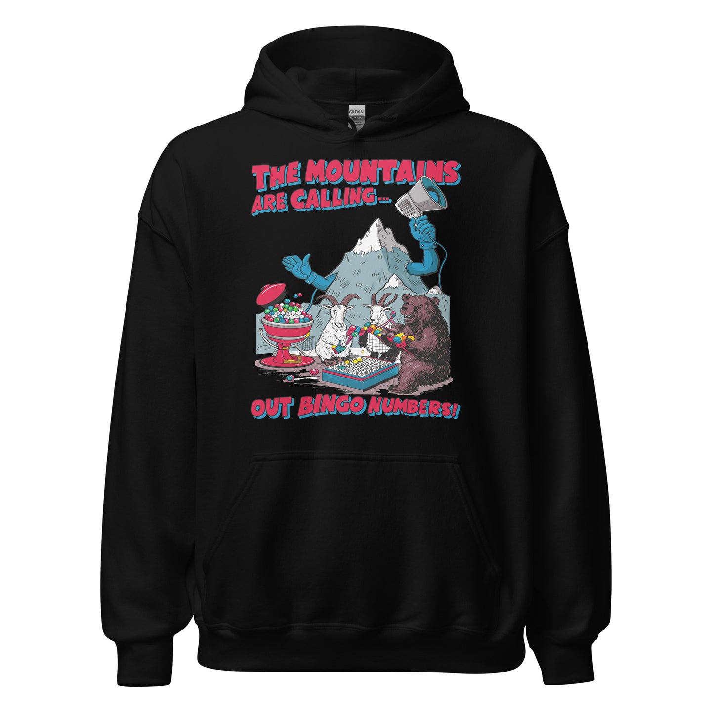The Mountain Is Calling Out Bingo Numbers Hoodie