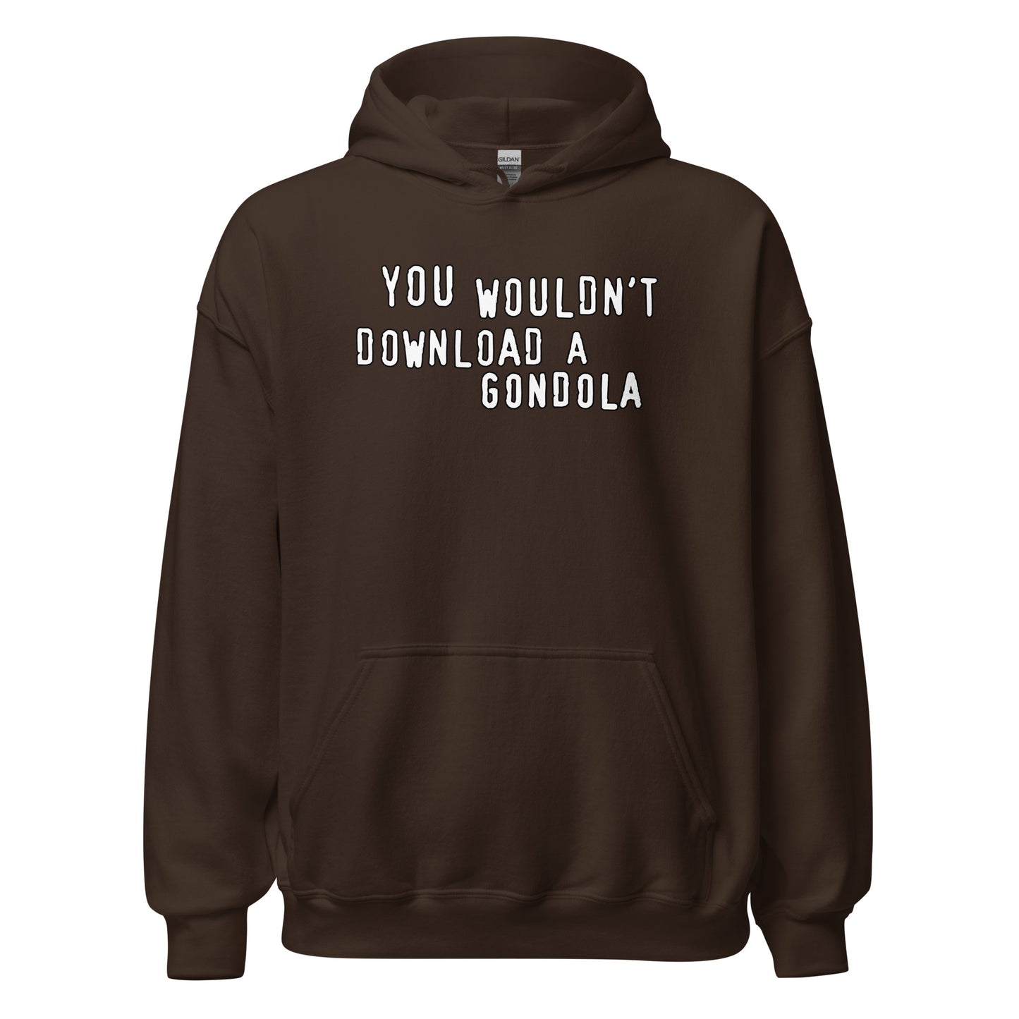 You wouldnt download a gondola design printed on hoodie by Whistler Shirts
