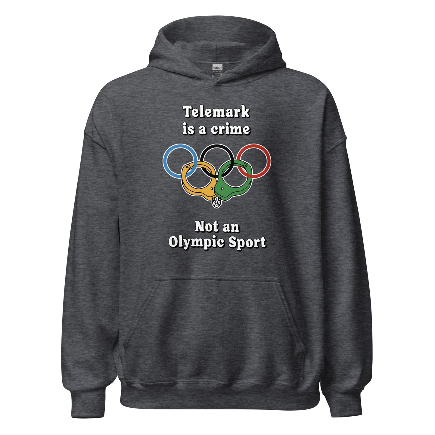 Telemark is a crime not an olympic sport design printed by Whistler Shirts
