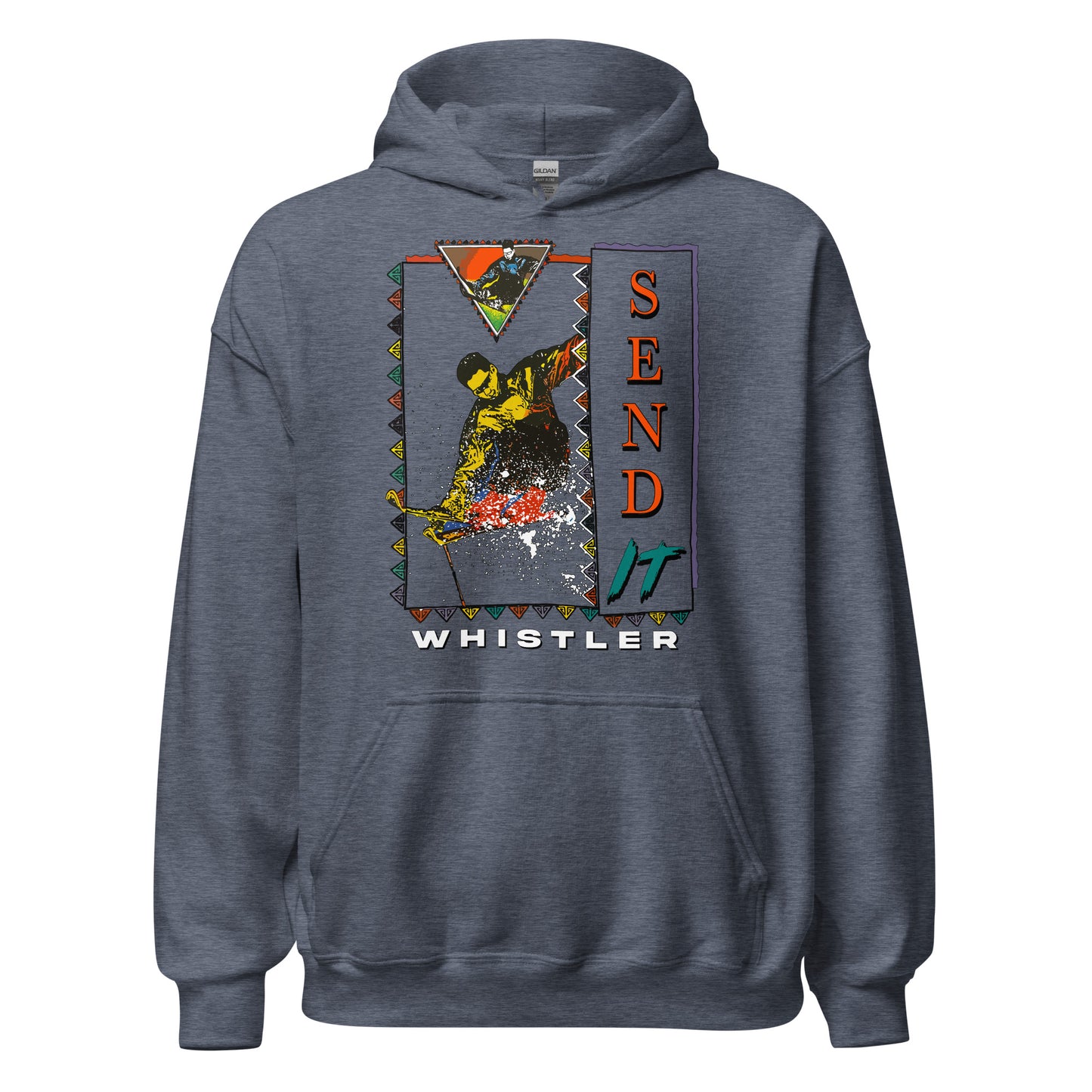 Send it Whistler printed hoodie by Whistler Shirts
