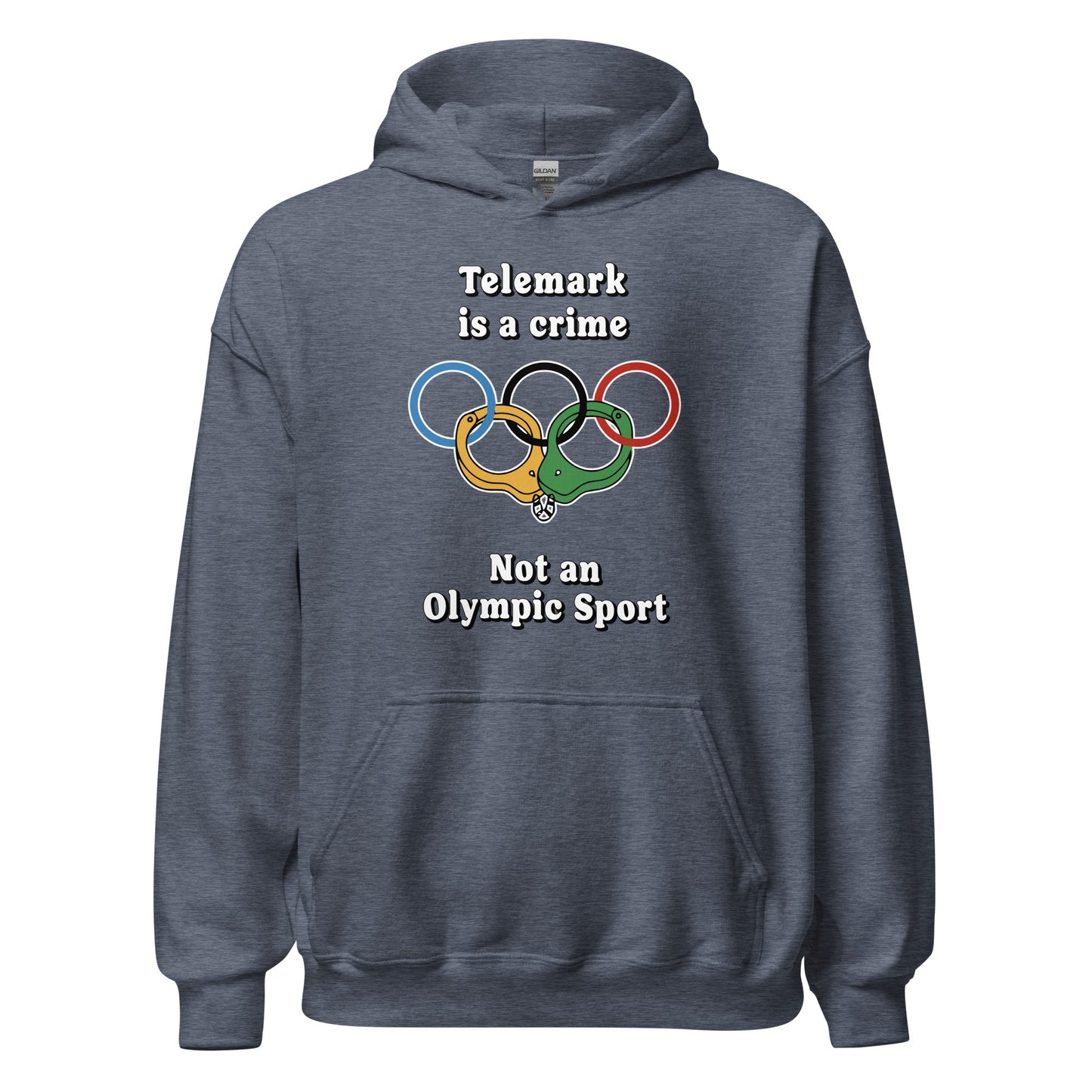 Telemark is a crime not an olympic sport design printed by Whistler Shirts