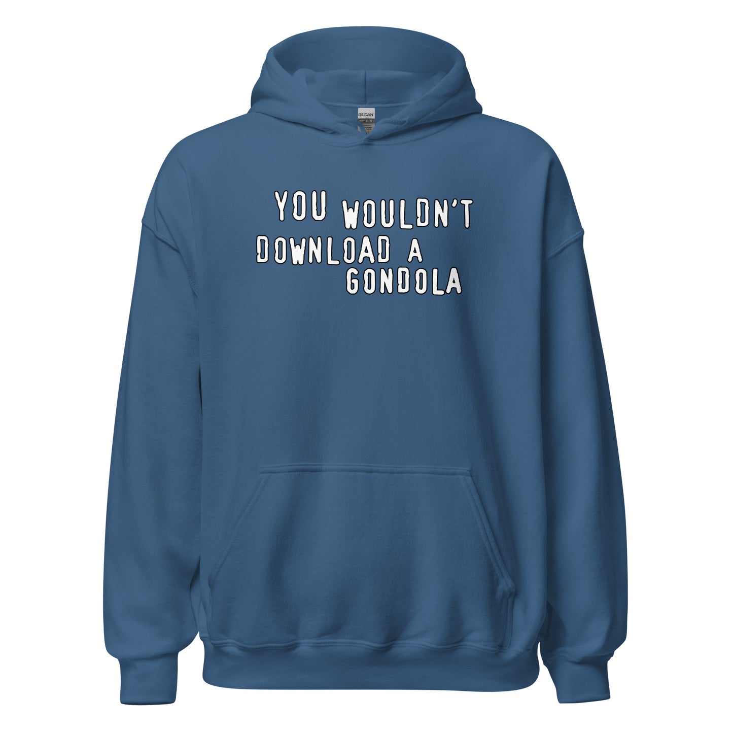 You wouldnt download a gondola design printed on hoodie by Whistler Shirts
