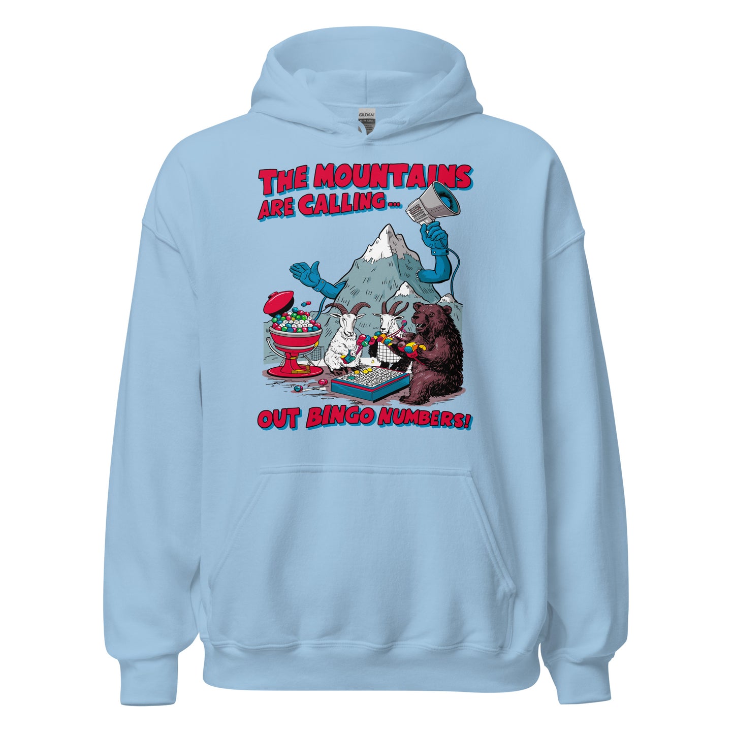 The Mountain Is Calling Out Bingo Numbers Hoodie