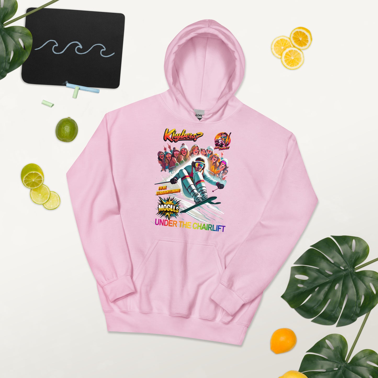 Khybers? No Thanks Ill be Straight Lining Moguls Under the Chairlift Hoodie printed by Whistler Shirts
