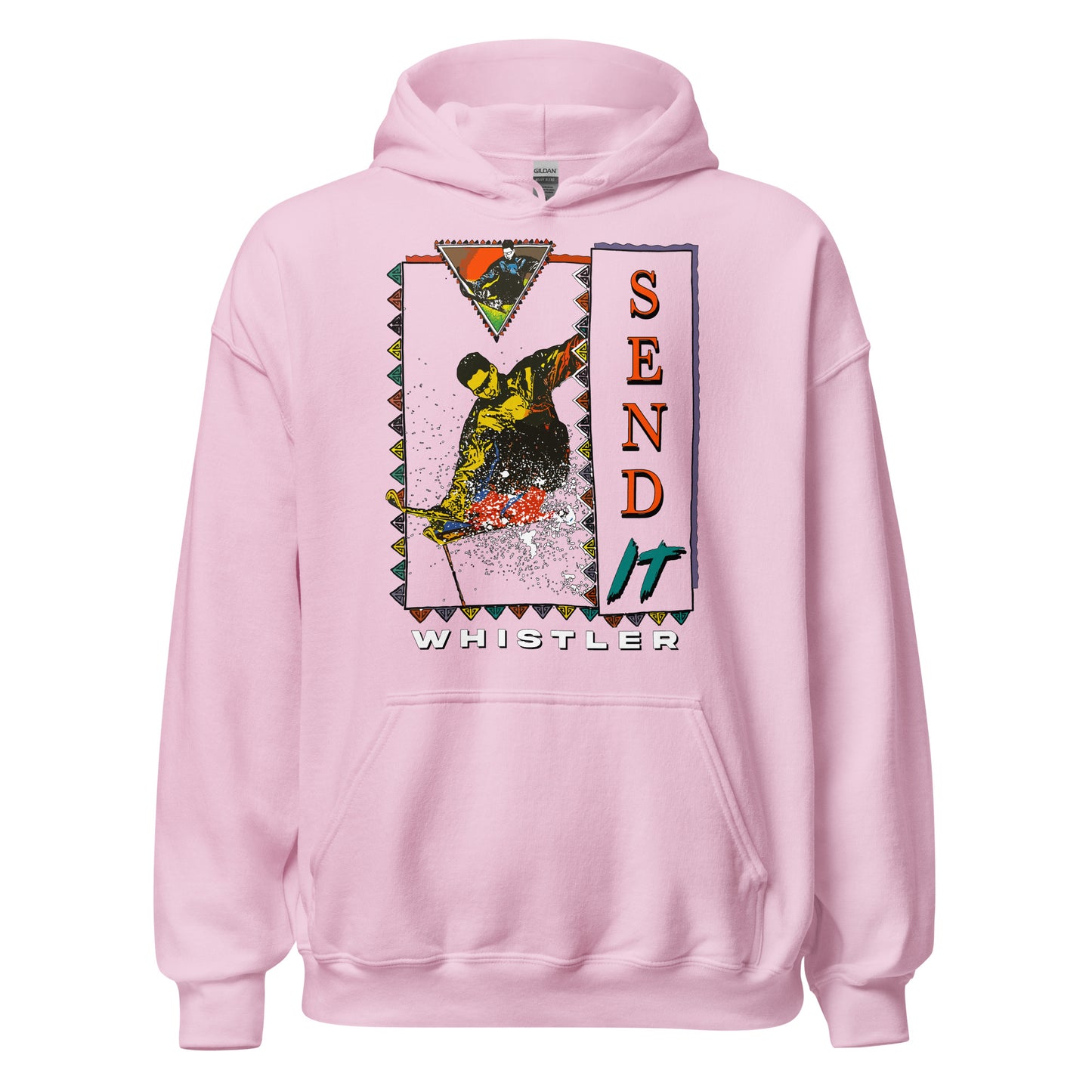 Send it Whistler printed hoodie by Whistler Shirts