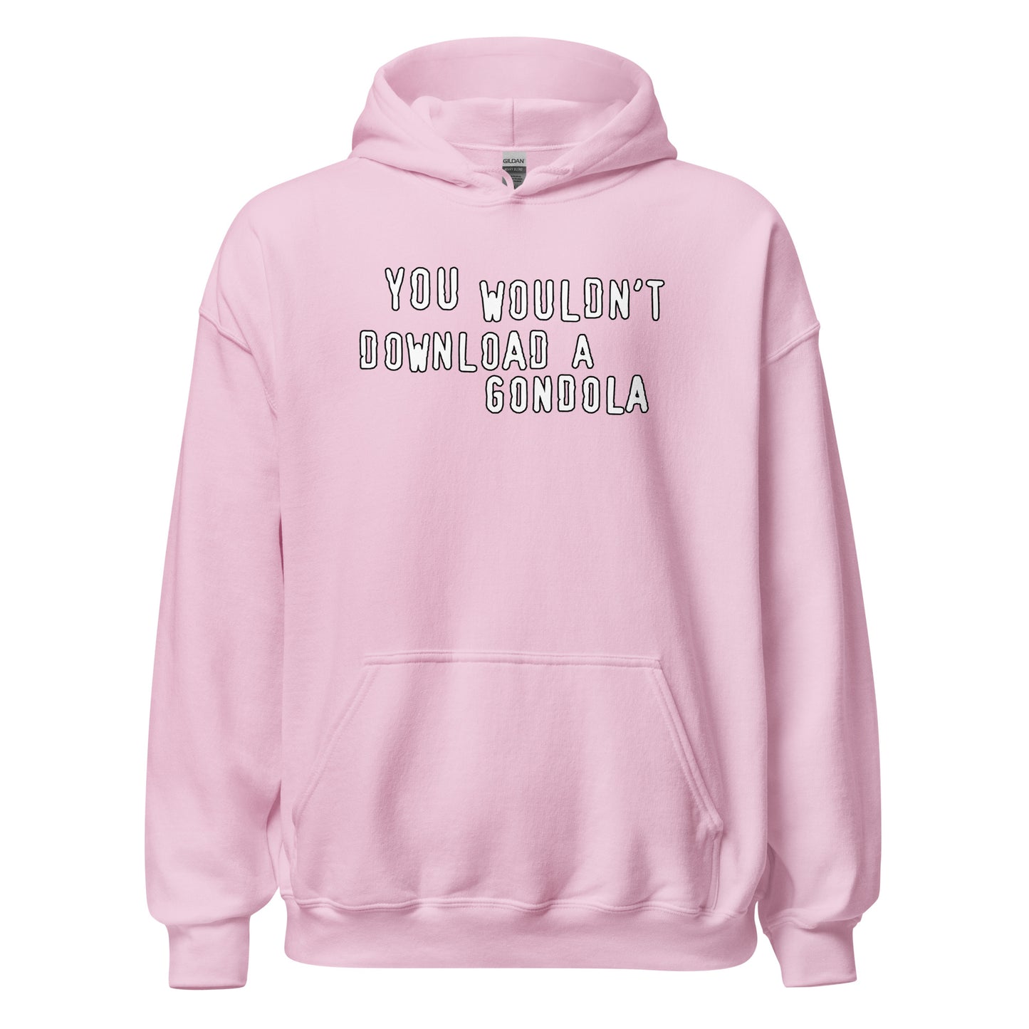 You wouldnt download a gondola design printed on hoodie by Whistler Shirts