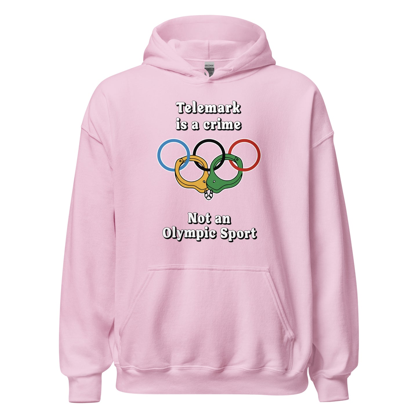 Telemark is a crime not an olympic sport design printed by Whistler Shirts