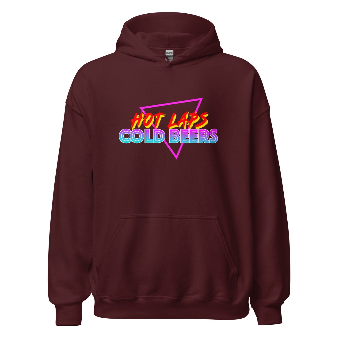 Hot Laps Cold Beers Hoodie printed by Whistler Shirts