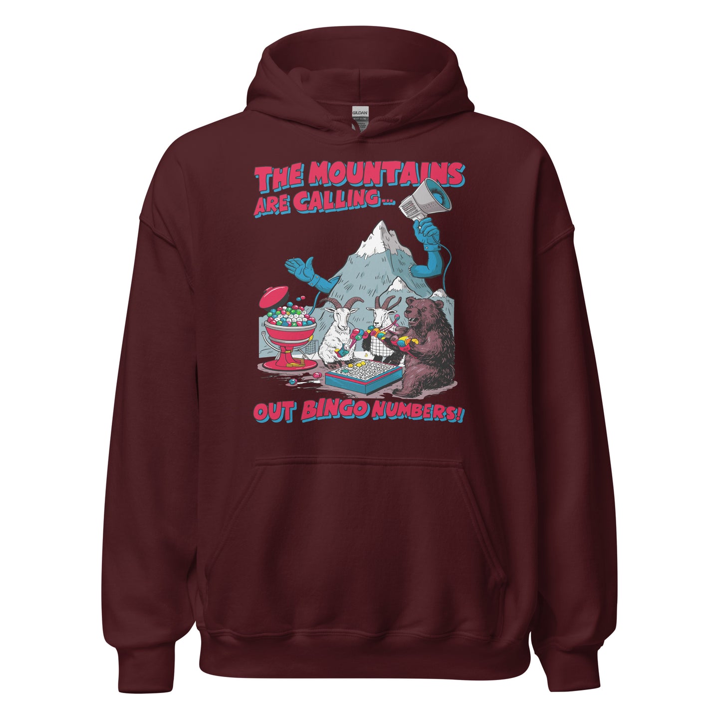 The Mountain Is Calling Out Bingo Numbers Hoodie