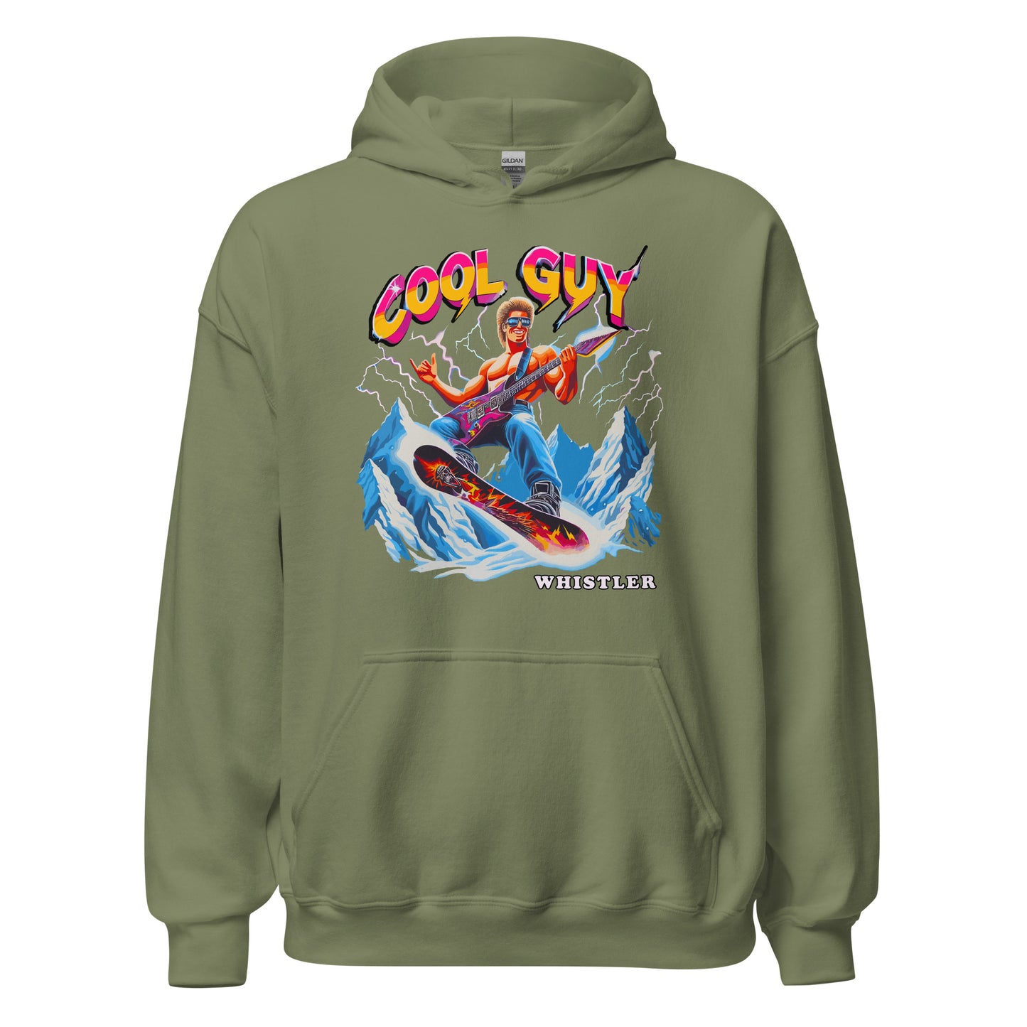 Cool Guy Whistler Hoodie printed by Whistler Shirts