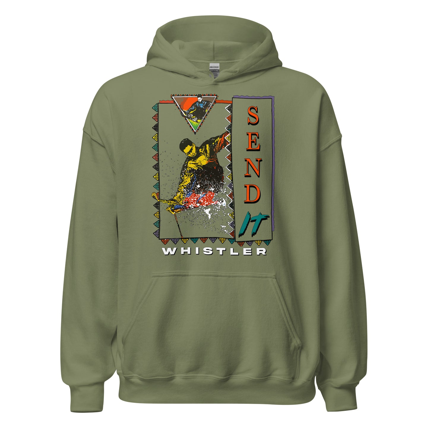 Send it Whistler printed hoodie by Whistler Shirts