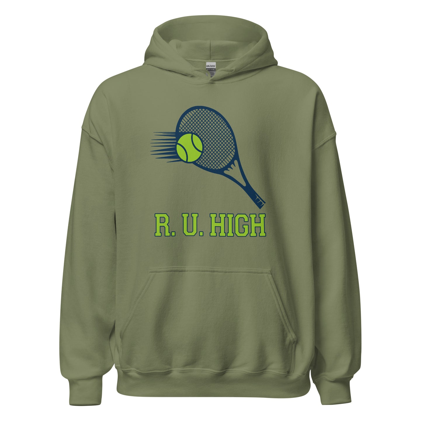 R. U. High Tennis Hoodie printed by Whistler Shirts