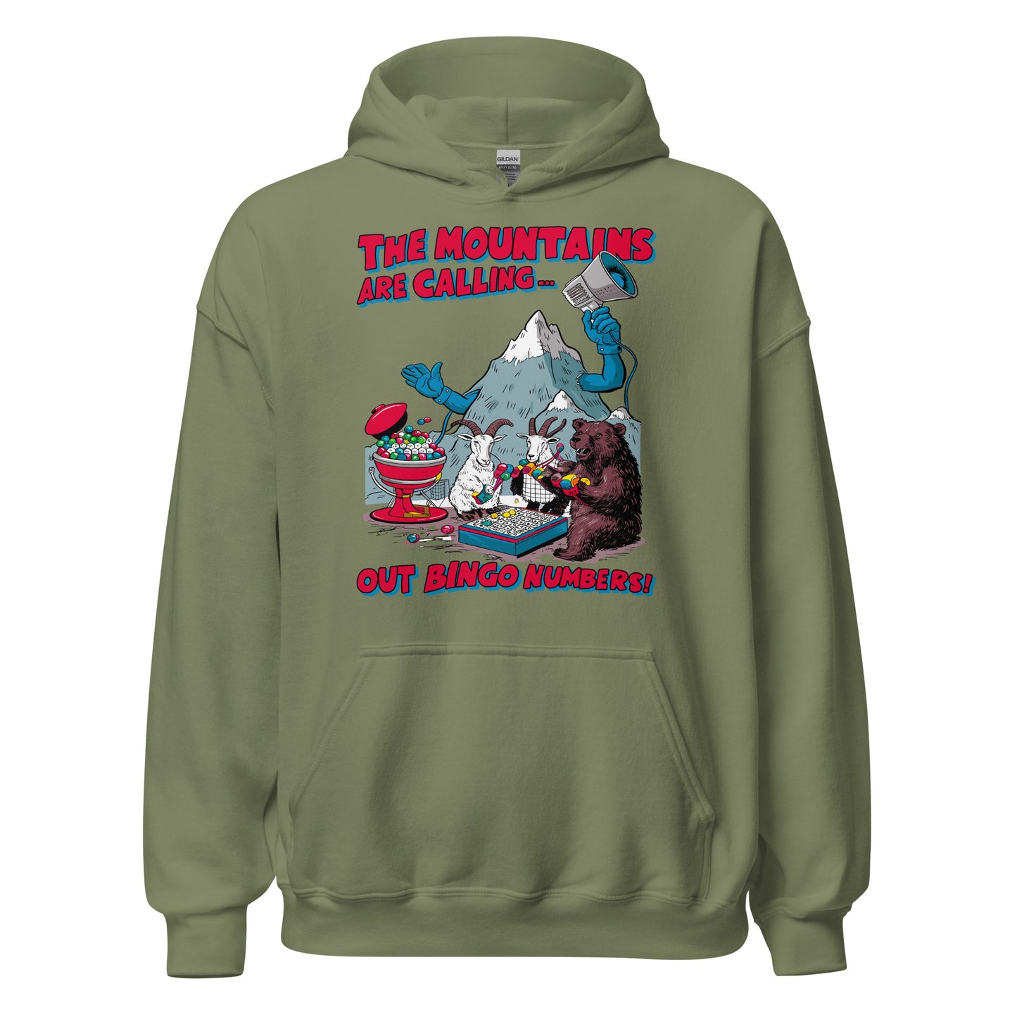 The Mountain Is Calling Out Bingo Numbers Hoodie