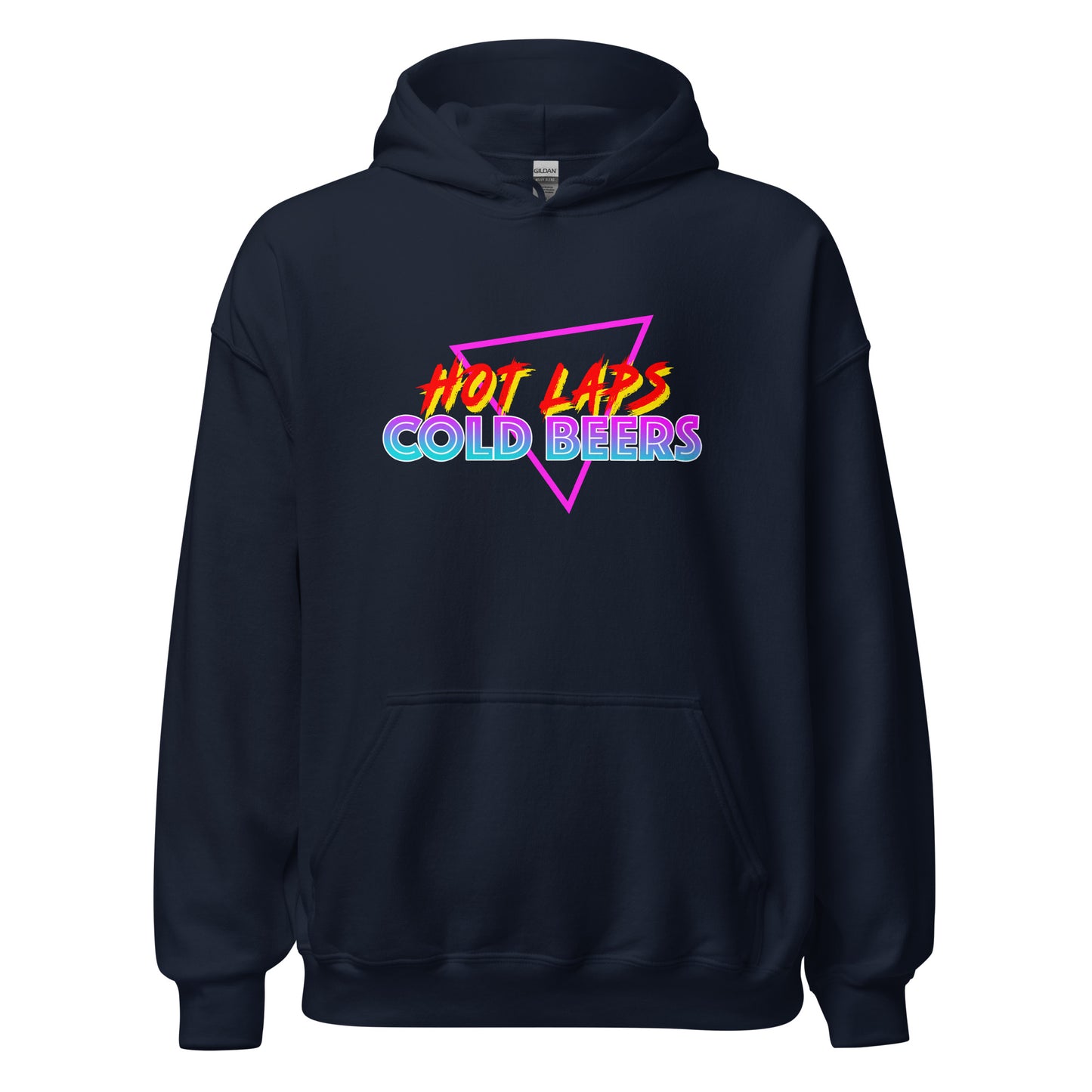 Hot Laps Cold Beers Hoodie printed by Whistler Shirts