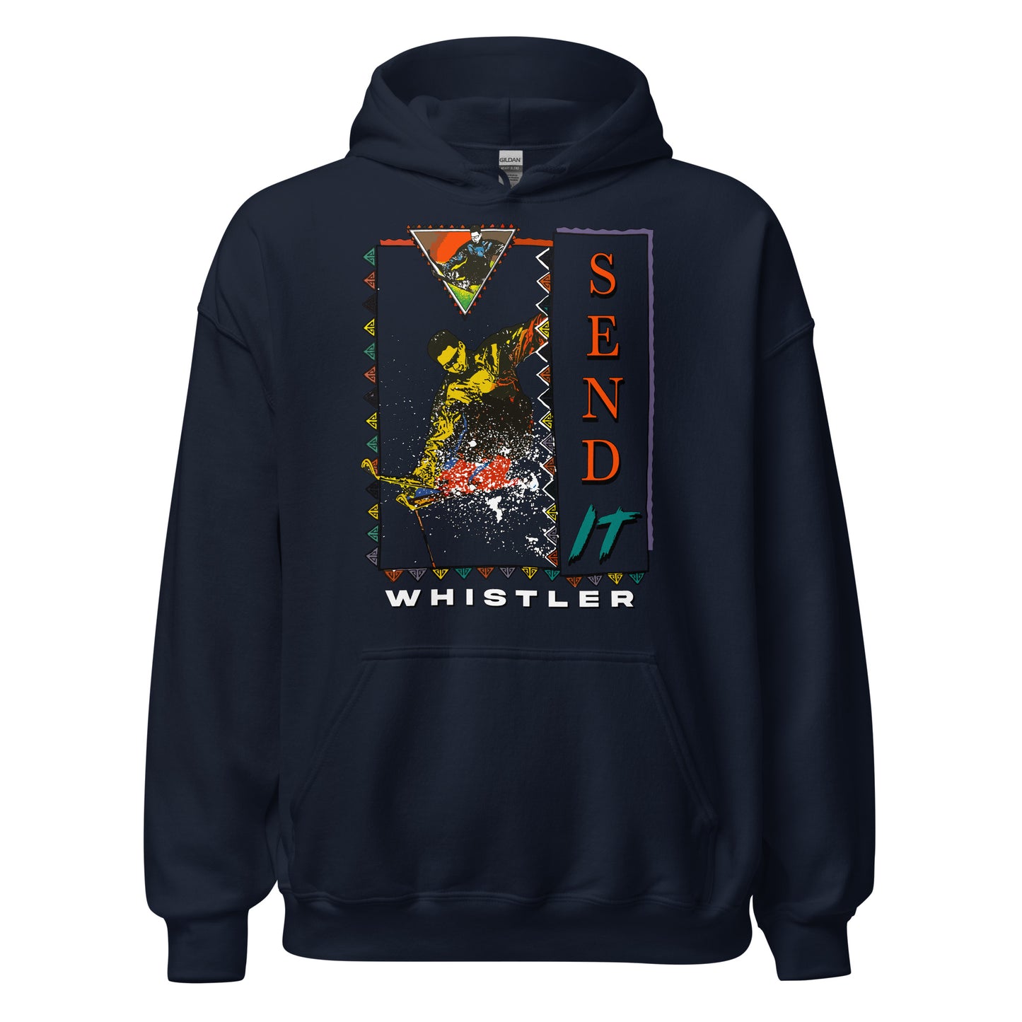 Send it Whistler printed hoodie by Whistler Shirts