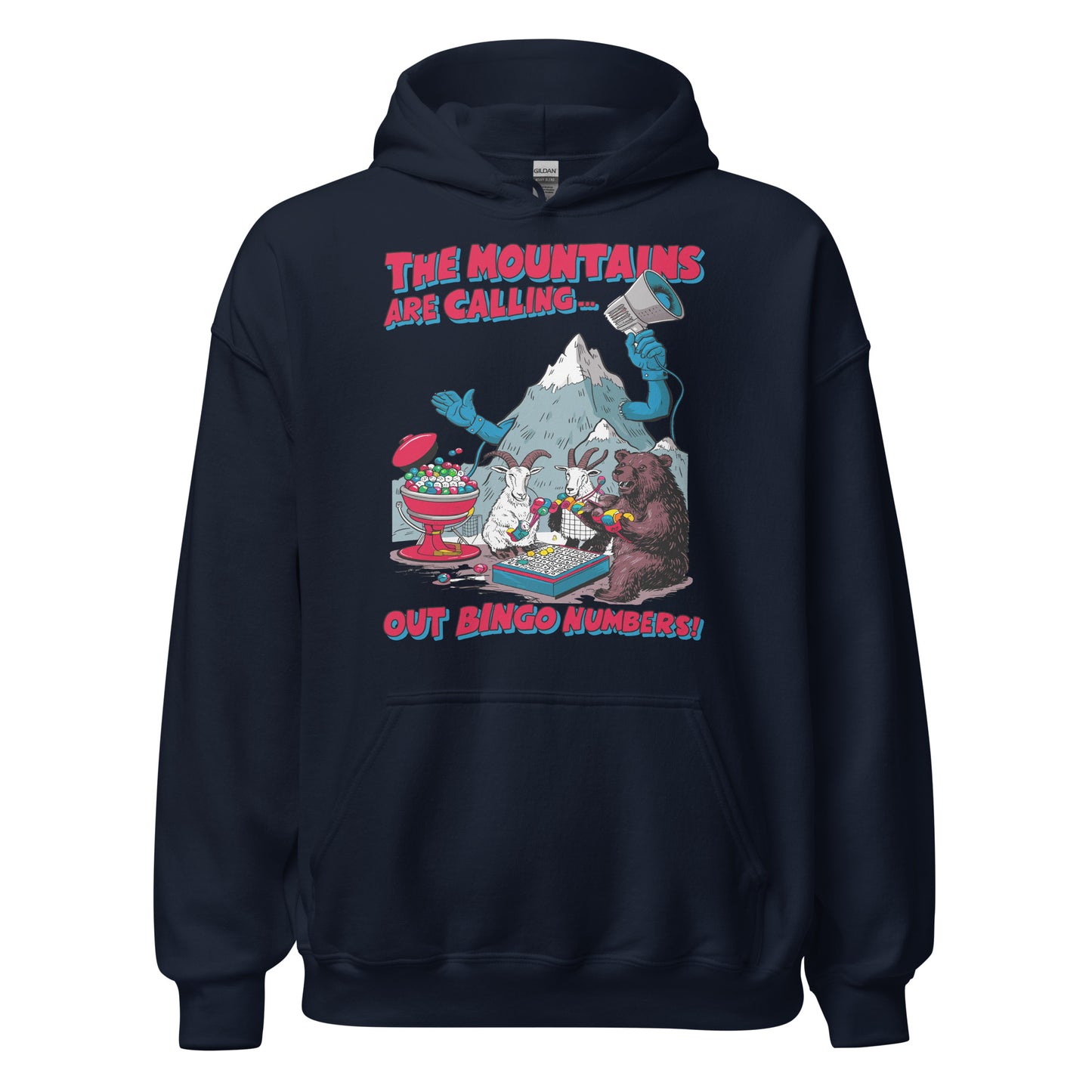 The Mountain Is Calling Out Bingo Numbers Hoodie