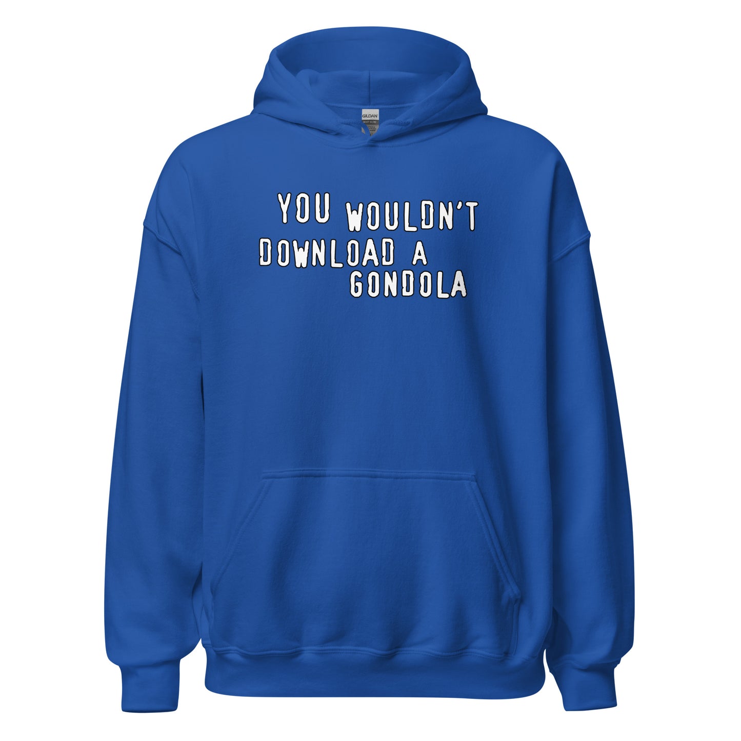 You wouldnt download a gondola design printed on hoodie by Whistler Shirts