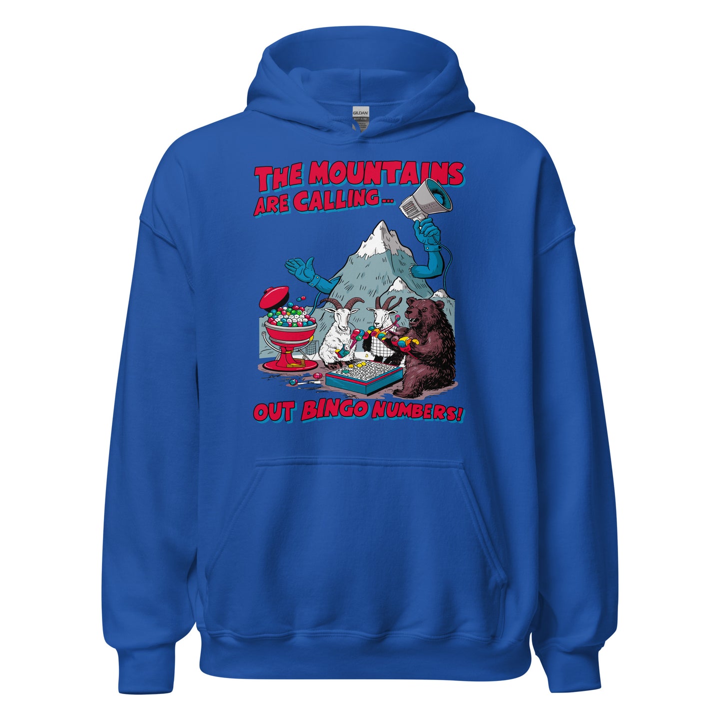 The Mountain Is Calling Out Bingo Numbers Hoodie