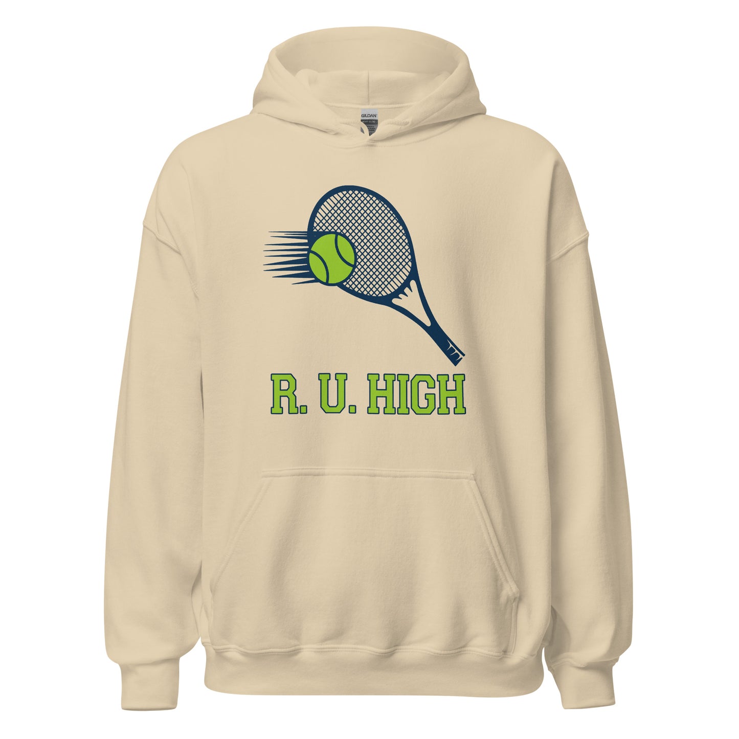 R. U. High Tennis Hoodie printed by Whistler Shirts